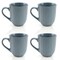 American Atelier Coffee Mug Set of 4, 14 Ounce, Large Handle - Blue